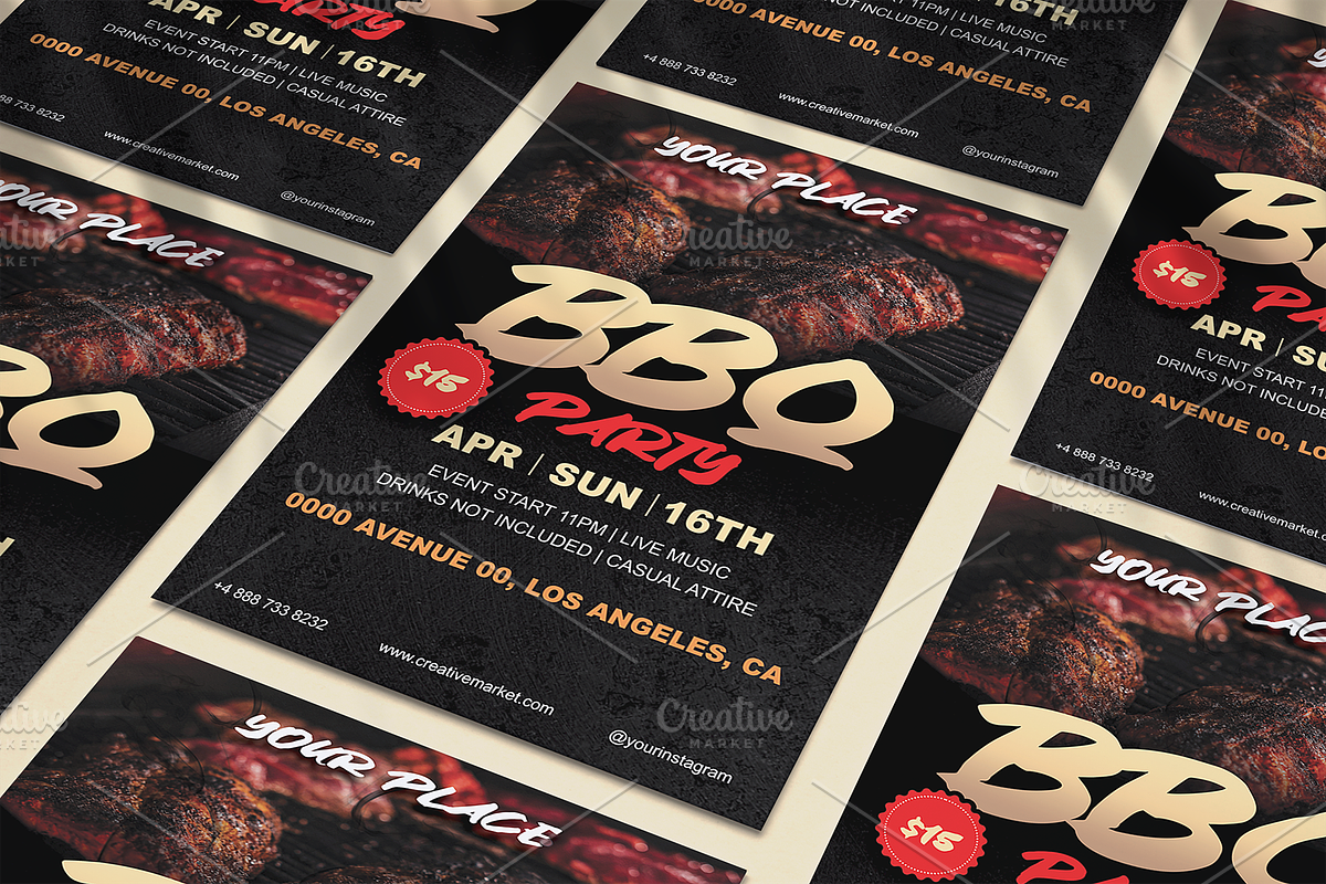 BBQ Event Flyer, a Flyer Template by Tzochko (Photo 1 of 4)