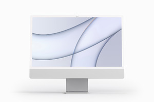 Realistic IMac 24-inch 2022 Mockup