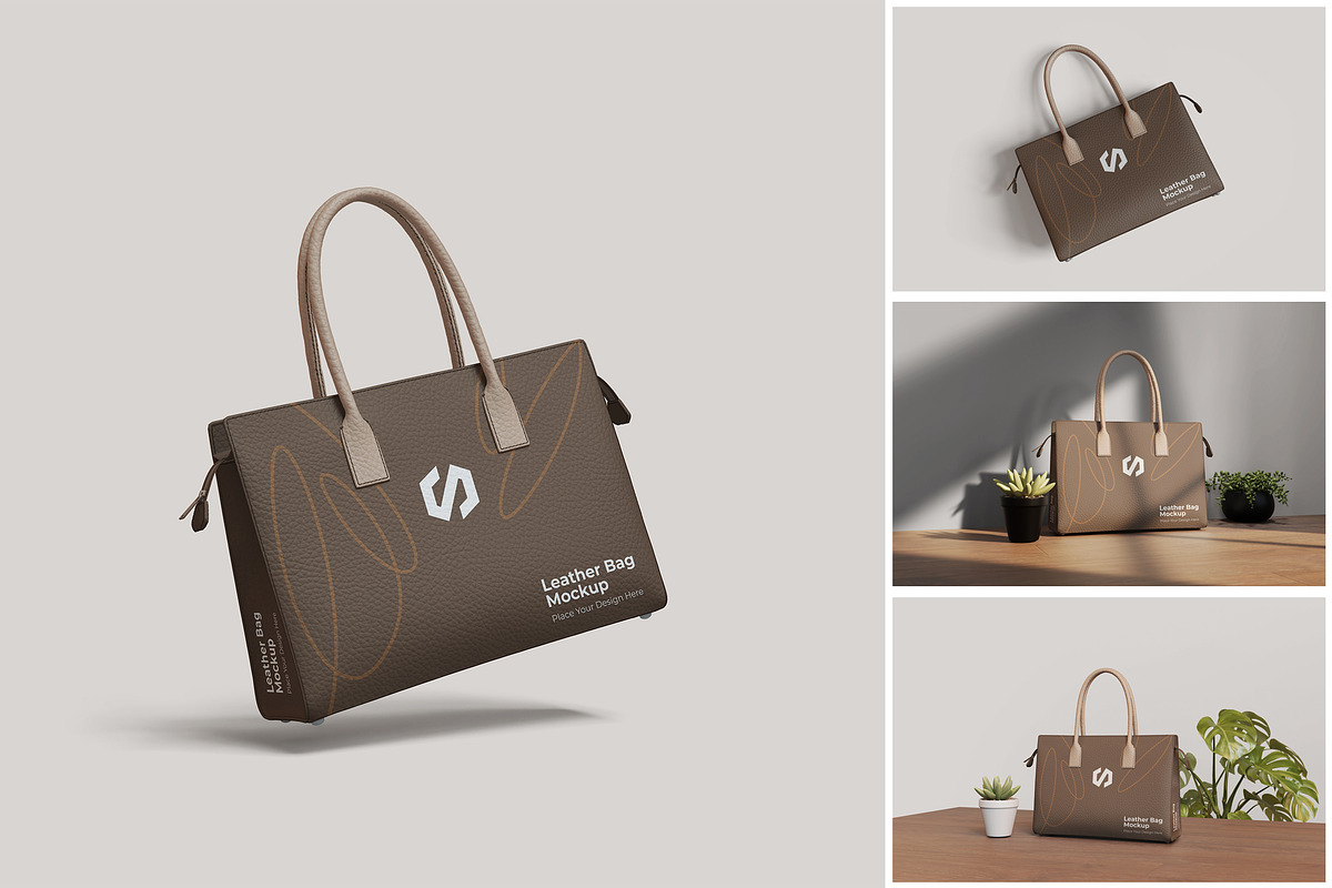 Leather Bag Mockup, a Product Mockup by MrLetters (Photo 1 of 5)