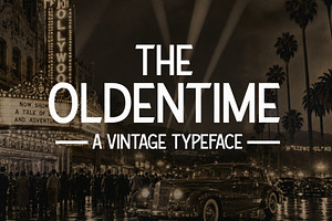 The Oldentime - Vintage 1920's Font, a Sans Serif Font by HipFonts