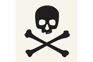 Skull and crossbones, a Healthcare Illustration by bolotoff