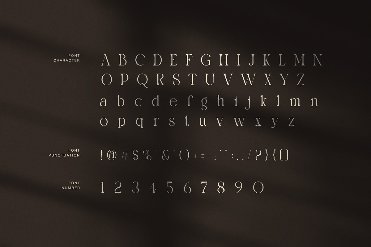 Romans Luxury Serif Font, a Serif Font by Graphicxell (Photo 7 of 8)