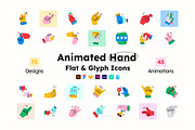 Animated Hand Icons, a Duotone Icon by Prosymbols (Thumbnail 1 of 12)