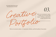 Outside Boston, a Script Font by Rahagita Studio (Thumbnail 7 of 12)