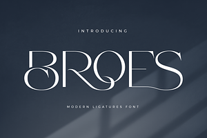 Broes - Modern Sans Font, a Sans Serif Font by Aqeel_Art