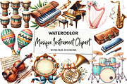 Musique Instrument Clipart, an Illustration by DreamArtGraphic (Thumbnail 1 of 5)