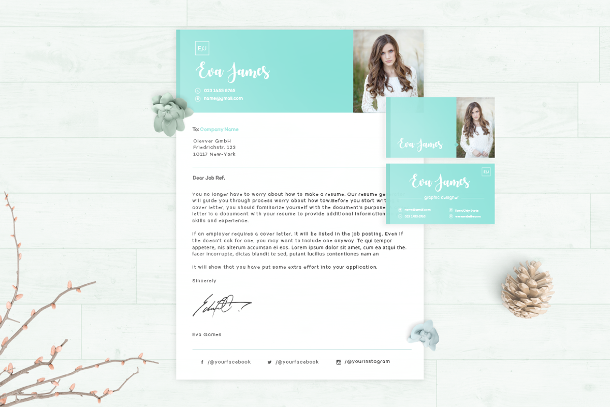 Resume/CV - Eva, a Resume Template by 3Angle (Photo 3 of 5)