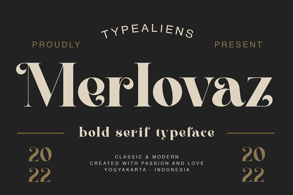 Merlovaz, a Serif Font by ilhamtaro (Photo 1 of 10)