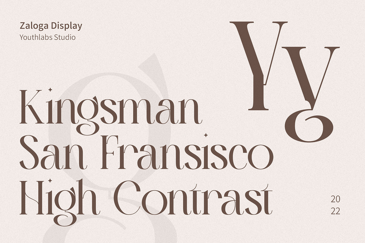 Zaloga Typeface - Display Serif, a Serif Font by Youthlabs Studio (Photo 3 of 12)