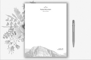 Mountain Letterhead Template