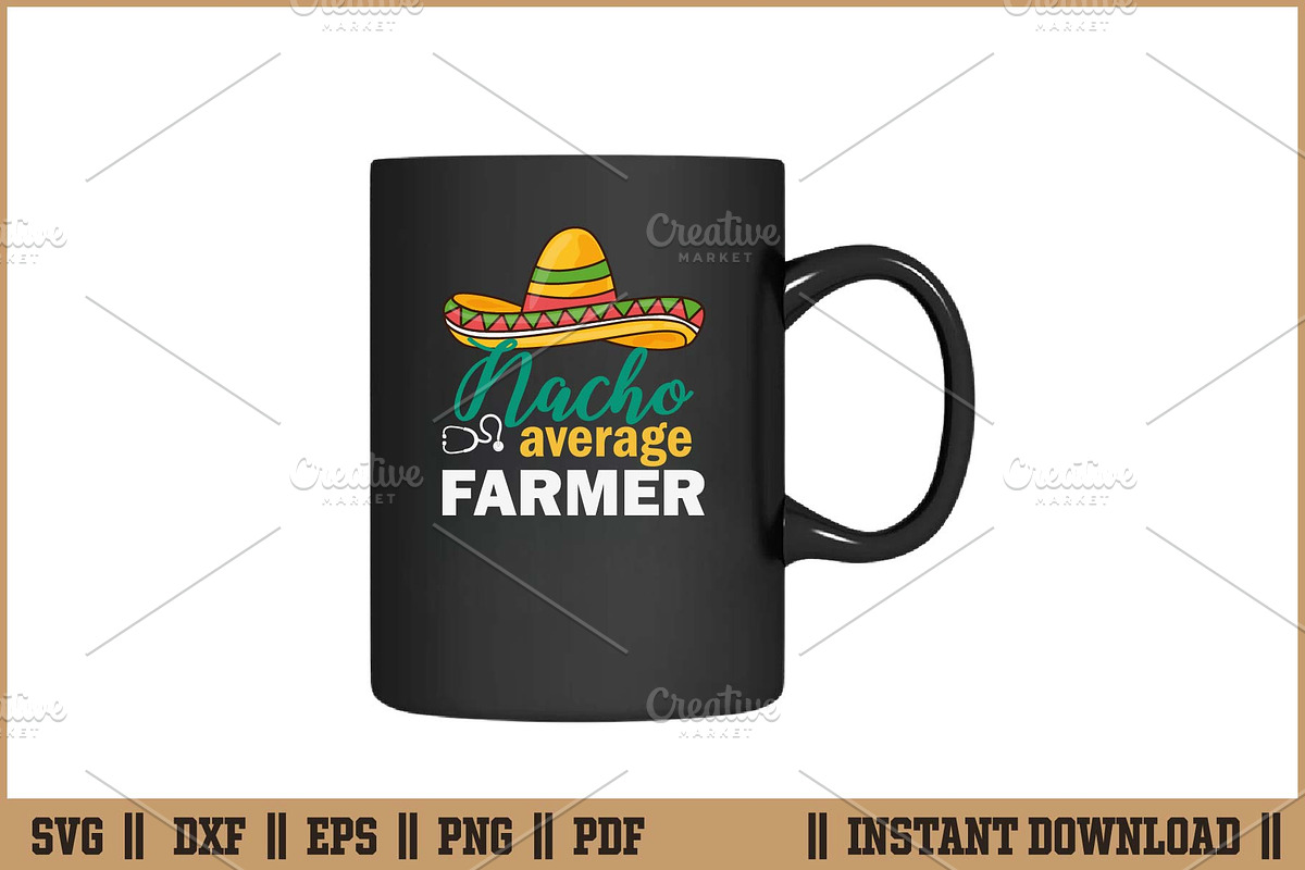 Nacho Average Farmer Cinco De Mayo, an Illustration by Handy Arts Studio (Photo 3 of 3)