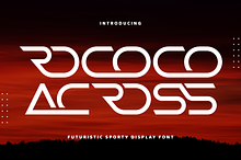 Rococo Across - Futuristic Font
