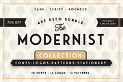 The Modernist Collection, a Sans Serif Font by Arkitype (Thumbnail 1 of 12)