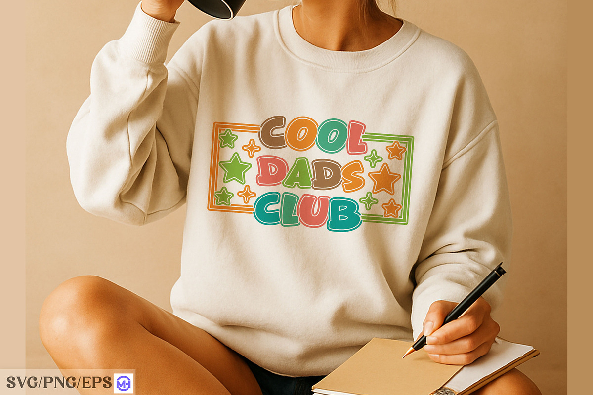 Funny Cool Dads Club Father's Day, a Graphic by mh_arif (Photo 3 of 4)