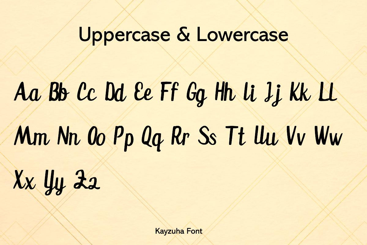 Kayzuha Modern Handwritten Font, a Handwritten Font by ResumeFabs (Photo 2 of 7)