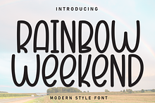 Rainbow Weekend | Script Font