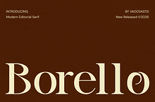 Borello Modern Editorial Serif Font