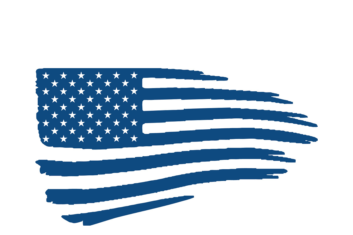 Stylized American Flag Art, an Object Illustration by CarWrap design (Photo 2 of 3)
