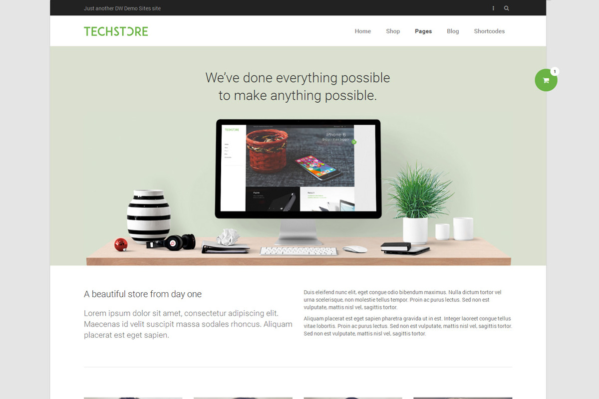 DW TechStore - WP eCommerce Theme, a WordPress Template by DesignWall (Photo 5 of 6)
