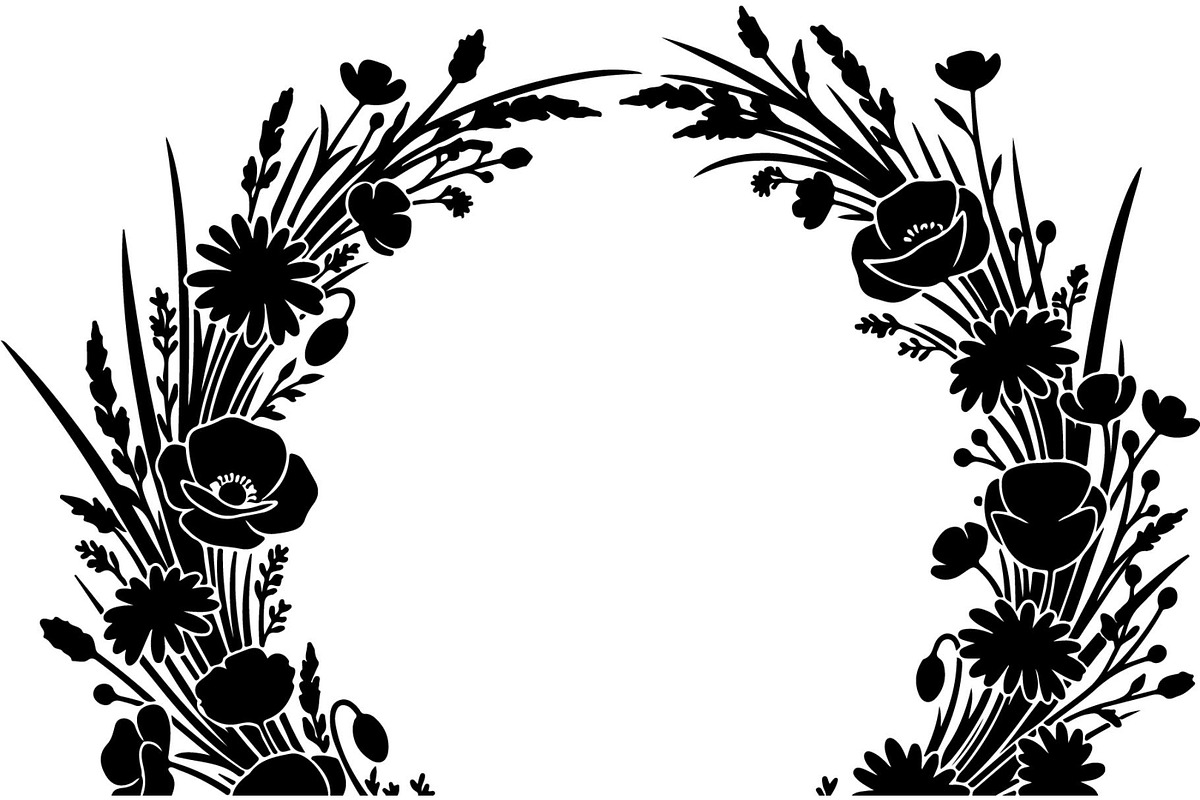 Floral Wreath Frame Bundle, an Object Graphic by Creativeshirt (Photo 14 of 20)