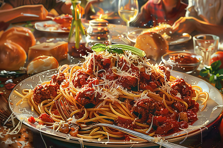 A sumptuous plate of chicken parmesa, a Photo by LOGOCREATIVE