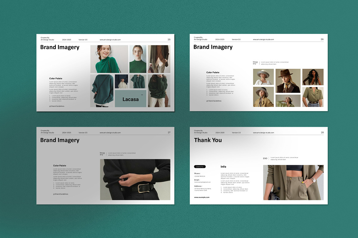 Brand Guidelines Presentation, a Presentation Template by Dream-Lab (Photo 10 of 10)