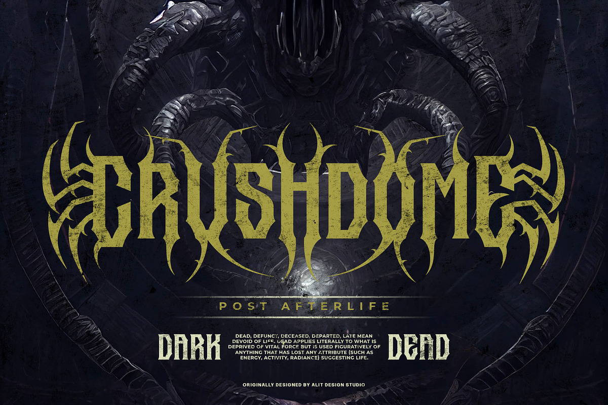 Spider Dead Typeface, a Blackletter Font by alit design (Photo 3 of 17)