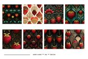 Strawberry Retro Art Style Patterns, a Pattern Graphic by karenfoleyphoto (Thumbnail 3 of 16)
