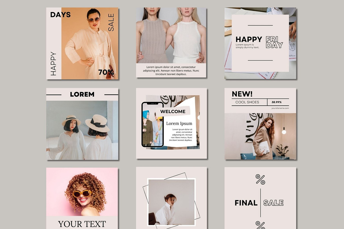 Elegant Fashion Social Media Post, a Social Media Template by BoontenStudio (Photo 5 of 7)