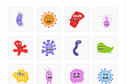 Germs Vector Set, a Duotone Icon by Brickclay (Thumbnail 7 of 7)