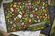 Diet Food Objects & Elements Set, an Object Graphic by BALABOLKA (Thumbnail 1 of 4)