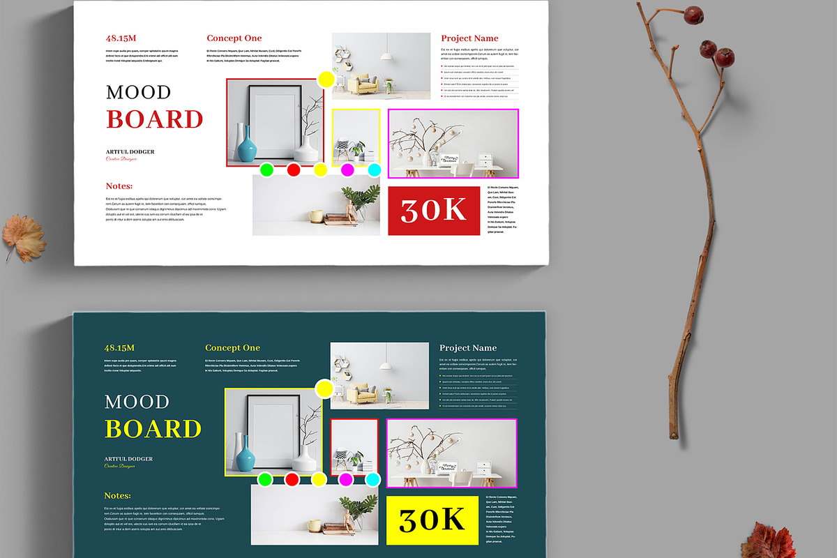 Simple Moodboard Layout, an UI Kit Template by ContestDesign (Photo 1 of 3)