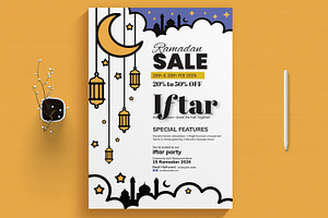 Mosque Ramadan Program Flyer, a Flyer Template by MightyDesign