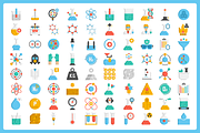 80 Chemistry Icon Set, a Solid Icon by Flat Icons (Thumbnail 2 of 7)