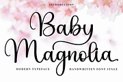 Baby Magnolia, a Handwritten Font by FreshTypeINK (Thumbnail 1 of 8)