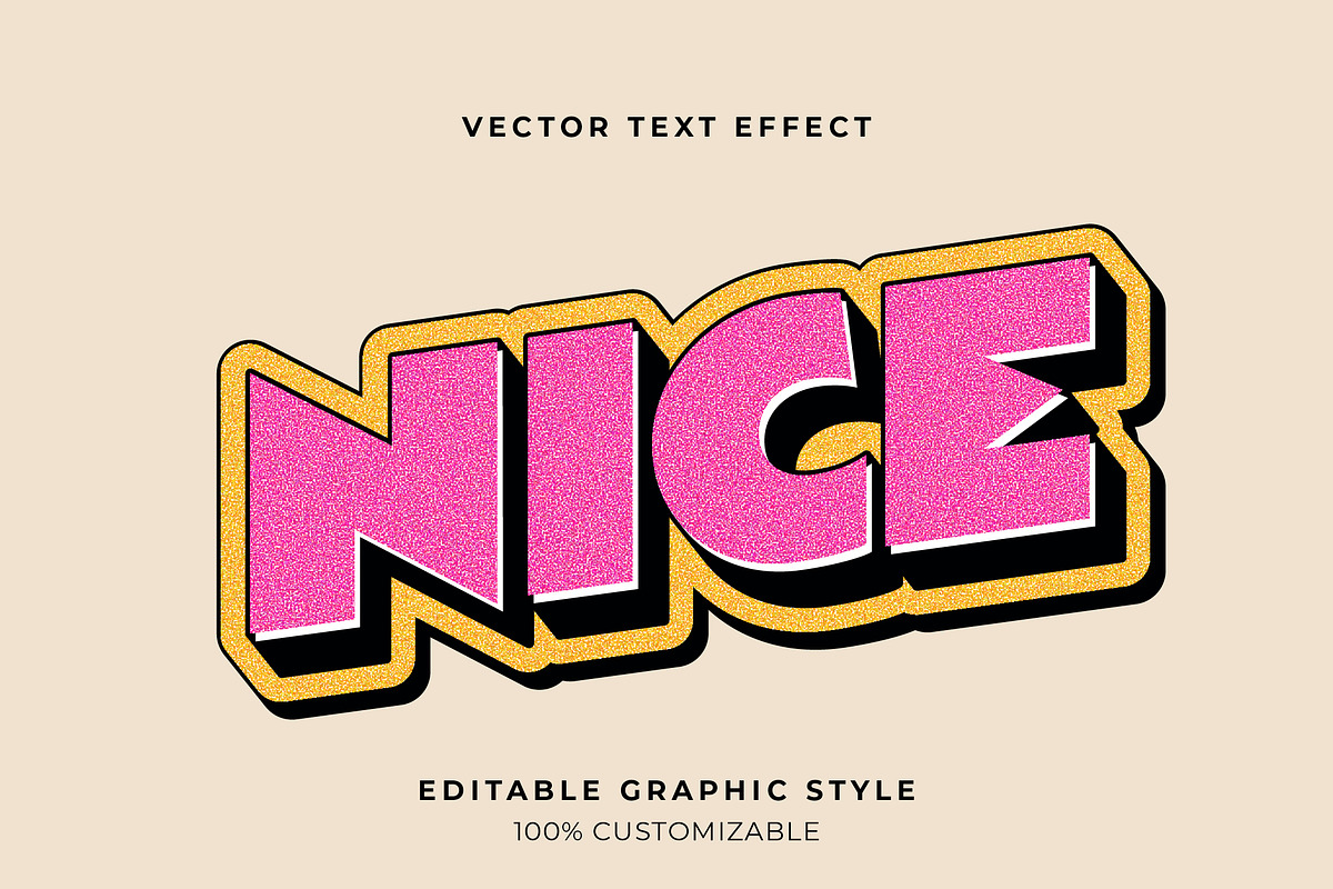 Bold Glitter Text Effect