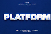 3D Text Effect: PLATFORM Fffect, a Layer Style Add-On by Md Jahidul99 (Thumbnail 2 of 2)