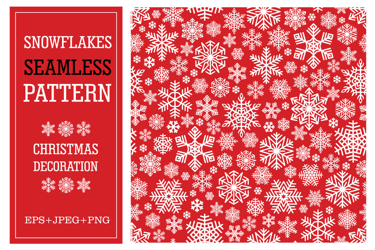 Snowflakes Seamless Pattern, a Pattern Graphic by Amovitania