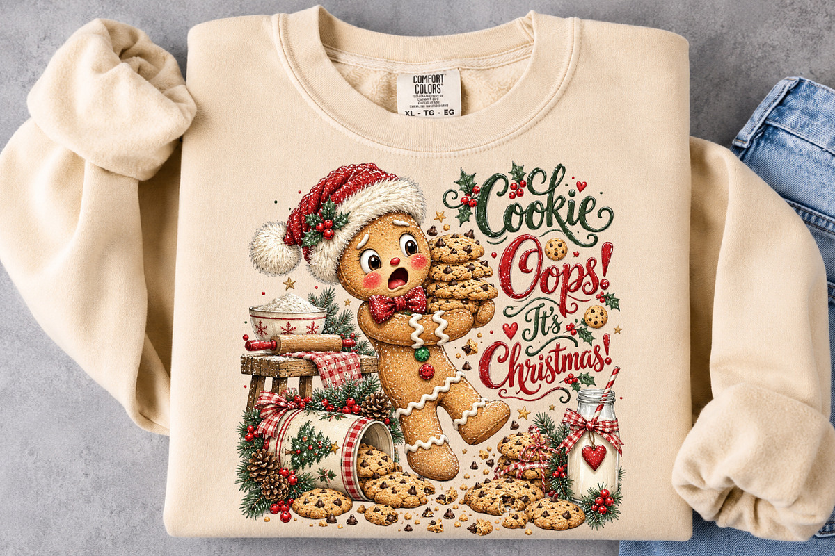 Christmas Gingerbread Cookies PNG, a Seasonal Illustration by Craft Nest (Photo 5 of 6)