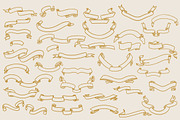 40 Hand-Drawn Vintage Banners, an Illustration by Britt & Kit (Thumbnail 3 of 3)