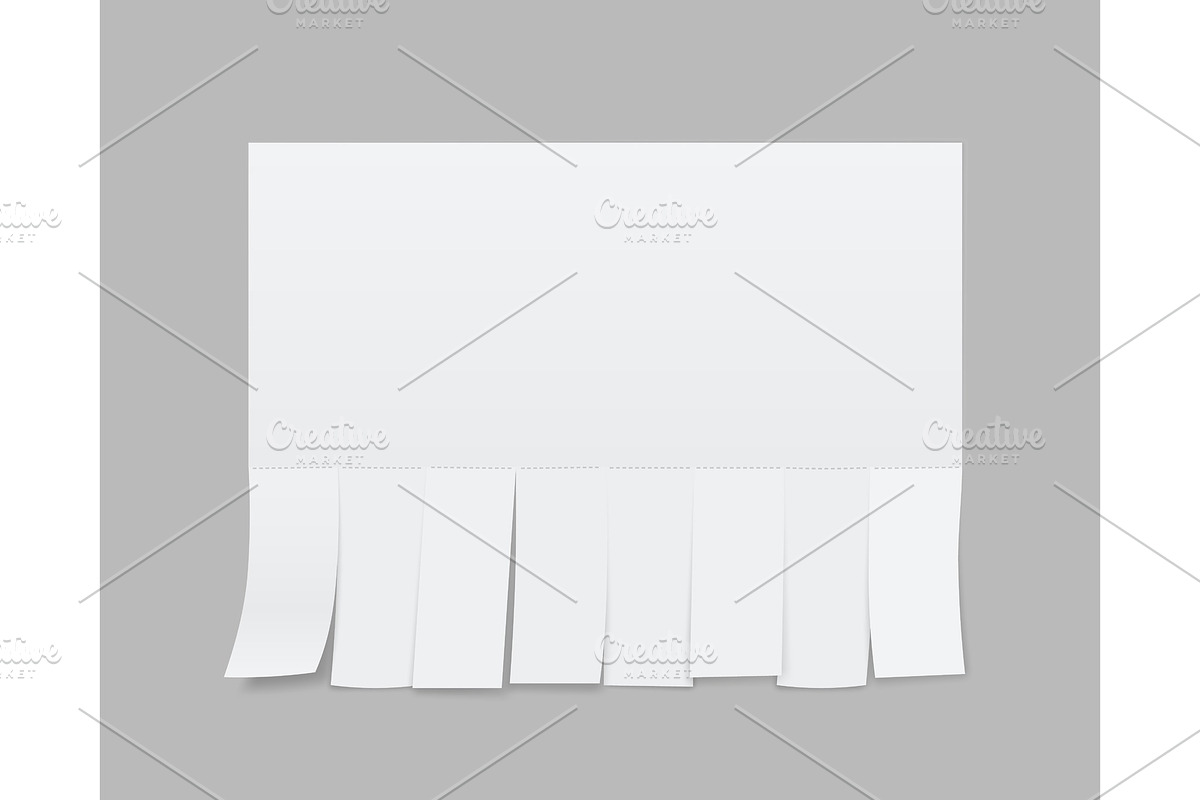Blank sheet paper advertising., an Object Illustration by HAPPY VECTOR