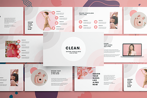 Clean Pink Google Slides