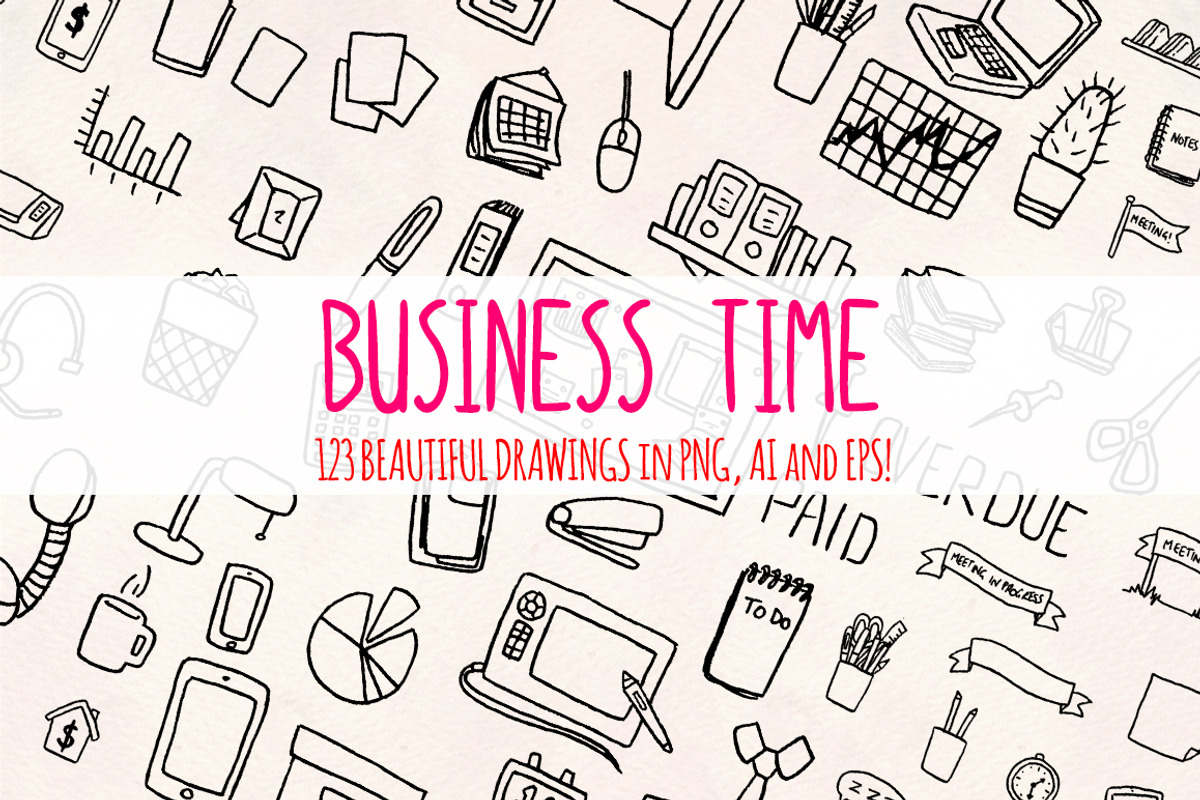120+ Business and Office Vector Kit, a Technology Illustration by Violet LeBeaux (Photo 2 of 3)