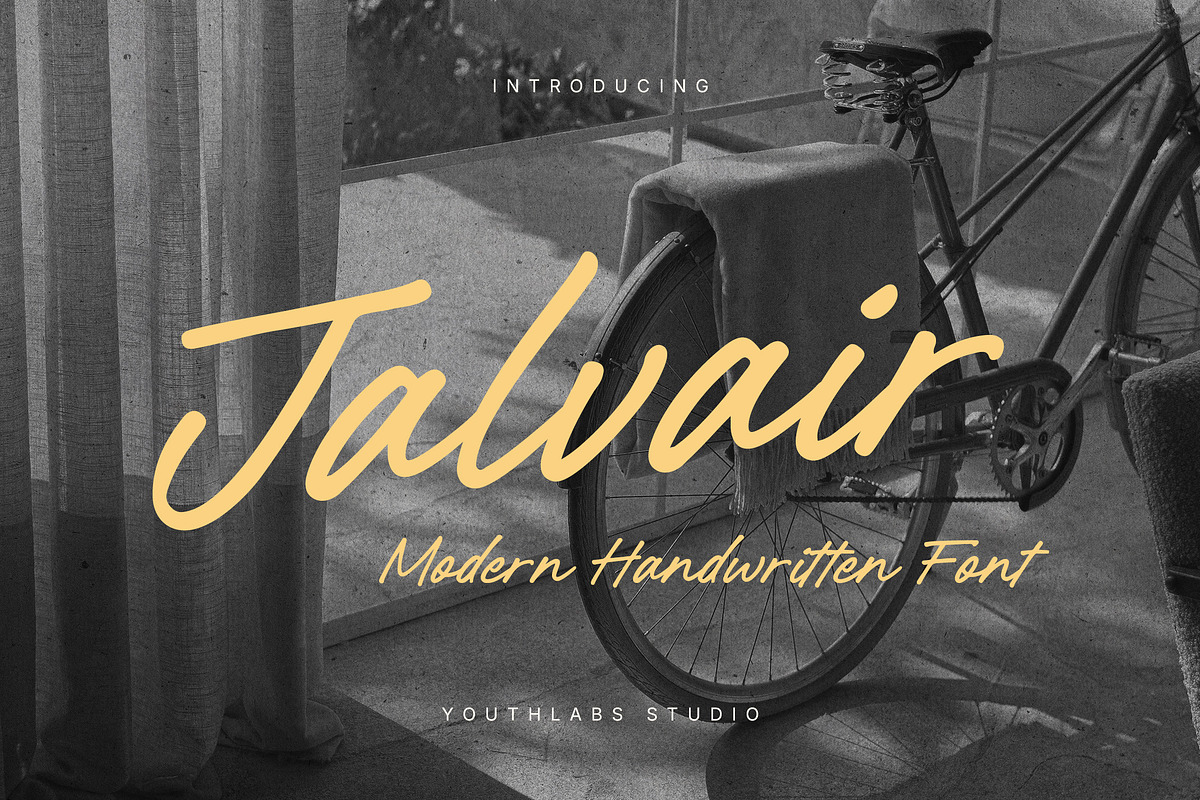 Jalvair - Modern Handwritten Font, a Handwritten Font by Youthlabs Studio (Photo 1 of 12)