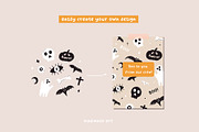 HALLOWEEN - cards, patterns graphic, a Seasonal Illustration by Madiwaso (Thumbnail 7 of 9)