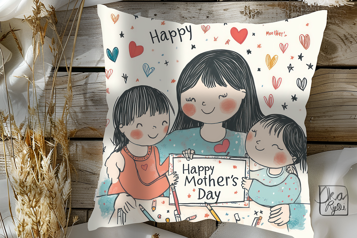 Cute Mother's Day Floral Greeting, an Illustration by ikarifq shop (Photo 4 of 4)