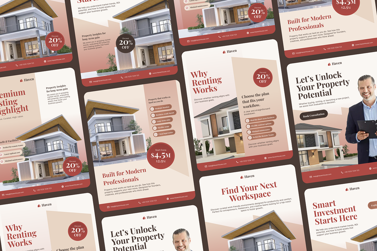 Haven - Real Estate Social Media, a Social Media Template by SLAB! Design (Photo 7 of 8)