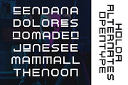 Holda – Geometric Technology Font, a Sans Serif Font by Artiveko (Thumbnail 4 of 8)