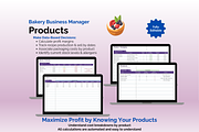 Bakery Business - Google Sheets, an App Template by Ardent Workshop (Thumbnail 6 of 9)