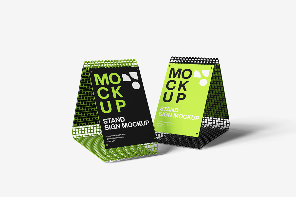 Stand Sign Mockup, an Advertising Mockup by bimockup (Photo 4 of 6)